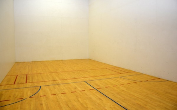 shot of racquetball court 