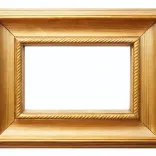 empty golden picture frame