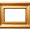 empty golden picture frame