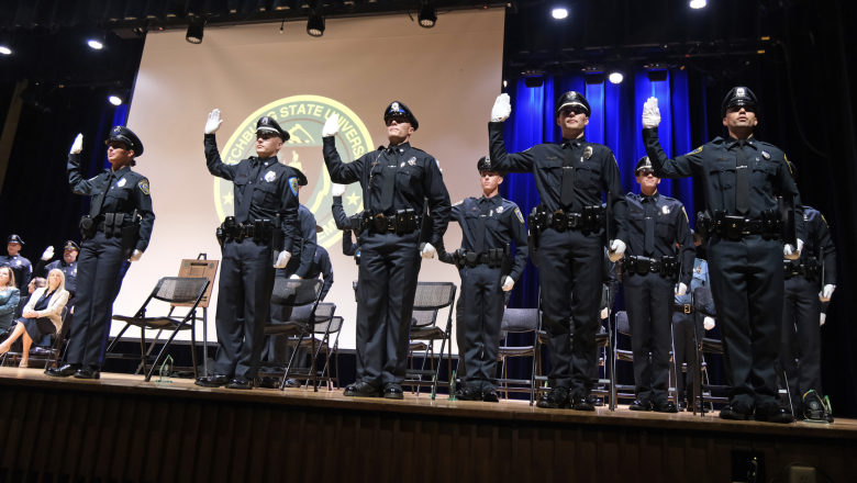 Police recruits take oath of honor September 2024