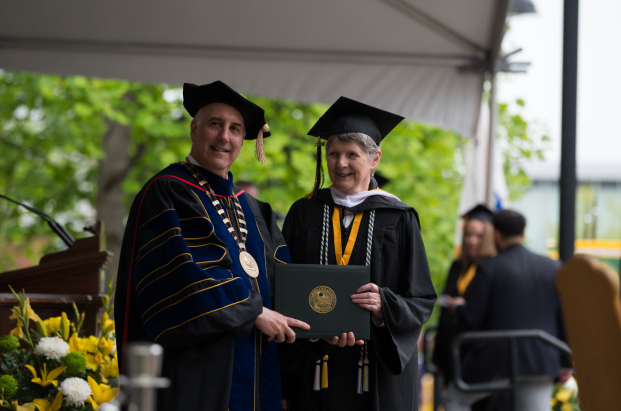 Photo of President Lapidus and M Shirley Martin
