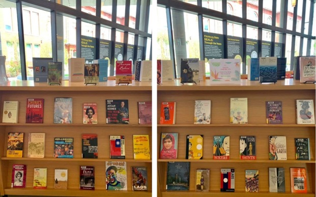 books display celebrating Asian American & Pacific Islander month