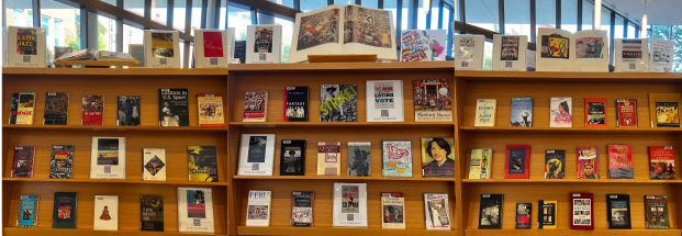 books display of books by or about Latinos