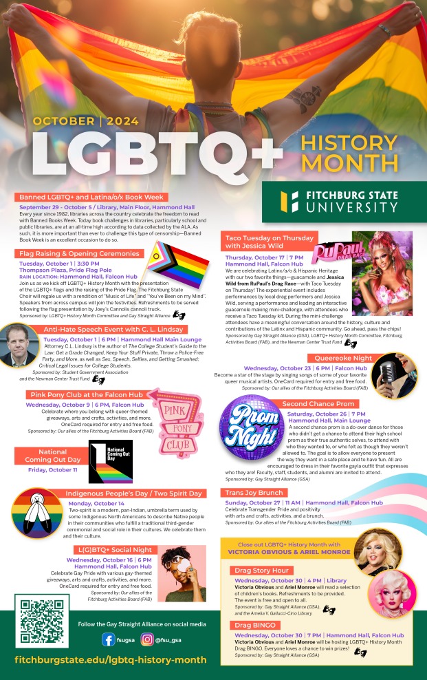 Poster for 2024 LGBTQ+ History Month