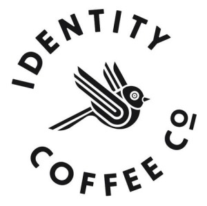 Identity Coffee logo name with bird